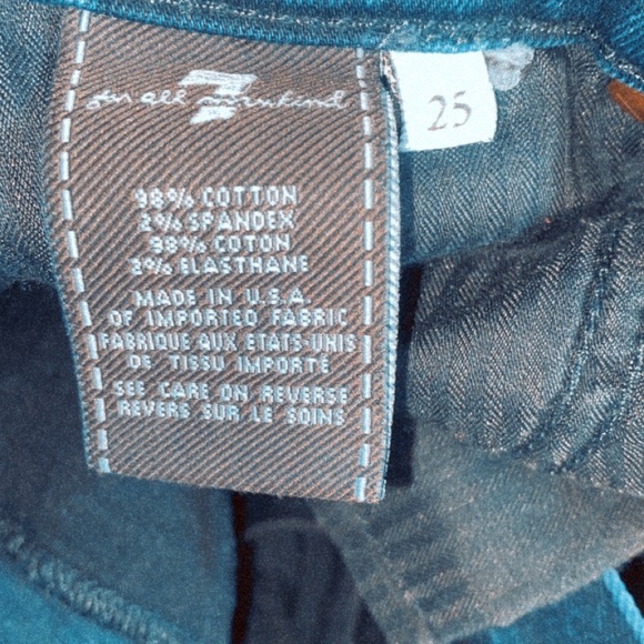 7 for all mankind Skinny jeans w/studs - Picture 3 of 6